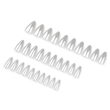 Set of silver nails